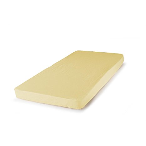 Carter's Bassinet Jersey Fitted Sheet, Yellow (Discontinued by Manufacturer)