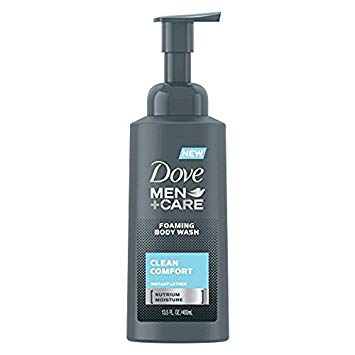 Dove Men   Care Foaming Body Wash, Clean Comfort, 13.5 fl oz (Pack of 2)