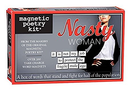 Nasty Woman Magnetic Poetry - Words for Refrigerator - Write Poems and Letters on the Fridge - Made in the USA