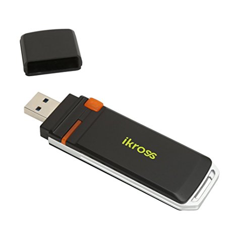 iKross 2.4G / 5G Dual Band Wireless AC1200 USB 3.0 Wifi Adapter for Windows XP / VISTA / 7 / 8 (32/64 bits), Linux, MAC OS (867Mbps Black)