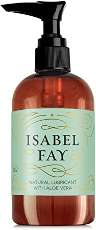 Natural Water Based Personal Lube with Aloe Vera - Isabel Fay for Women with Sensitive Skin - 8OZ - No Glycerin, No Parabens