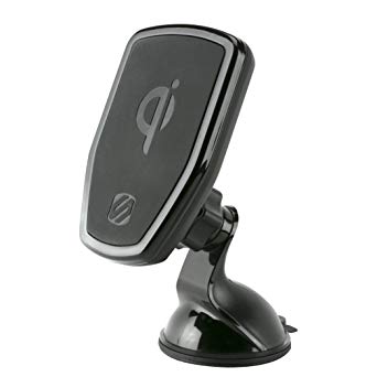 SCOSCHE MPQWD-XTSP MagicMount Pro Charge Universal 10W Magnetic Qi-Certified Phone/GPS Suction & Adhesive Wireless Charge and Mount with Car Charger for The Car