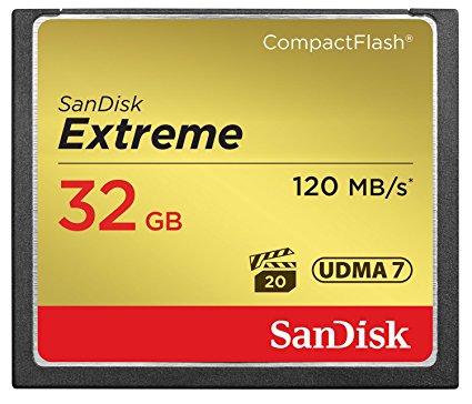 SanDisk Extreme 32GB Compact Flash Memory Card UDMA 7 Speed Up To 120MB/s- SDCFXS-032G-X46