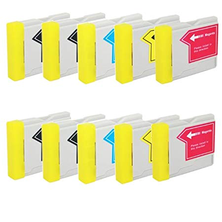 HI-VISION HI-YIELDS Compatible Ink Cartridge Replacement for Brother LC51 (4 Black, 2 Cyan, 2 Yellow, 2 Magenta, 10-Pack)