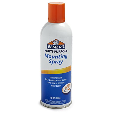 ELMERS Repositionable Mounting Spray Adhesive, 10 Oz, Clear (E454)