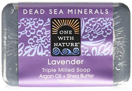 One With Nature Dead Sea Mineral Soap Lavender, 7 Ounce