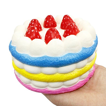 Squishy Cake, iBagke 4.7" Squishies Slow Rising Birthday Cake Cream Big Scented Hand Wrist Toy Soft Simulation Collection