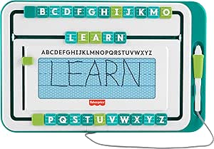 Fisher-Price Preschool Toy Think & Learn Alpha SlideWriter Magnetic Drawing Tablet with Letter Tiles for Kids Ages 3  Years