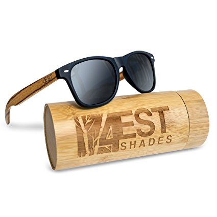Bamboo Sunglasses - 100% Polarized Wood Shades for Men & Women from the "50/50" Collection