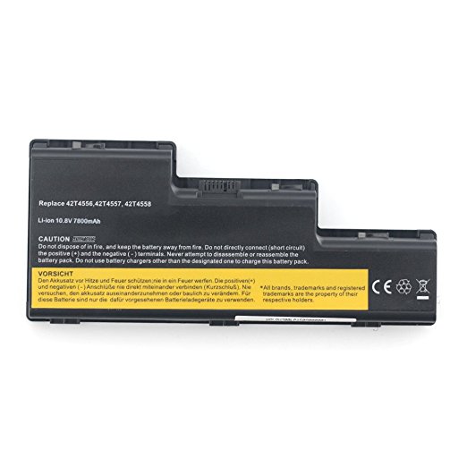 Exxact Parts Solutions LENOVO compatible High Capacity Replacement Laptop Battery for 42T4558 - Thinkpad W700ds W701 W701ds W700 10.8V 7800mAh