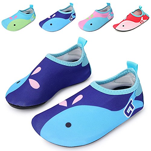 WXDZ Boys Girls Water Shoes Swim Shoes Quick Drying Barefoot Aqua Socks For Kids Beach Pool