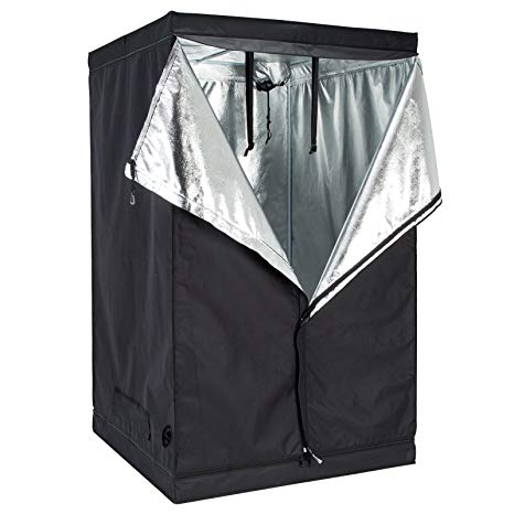 Uenjoy 24"x24"x48" Indoor 600D Grow Tent Room Reflective Mylar Hydroponic Non Toxic Hut