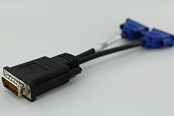 Dell DMS-59 to VGA Splitter For Dual Monitor Setups or as a VGA Adapter Y Cable Cord