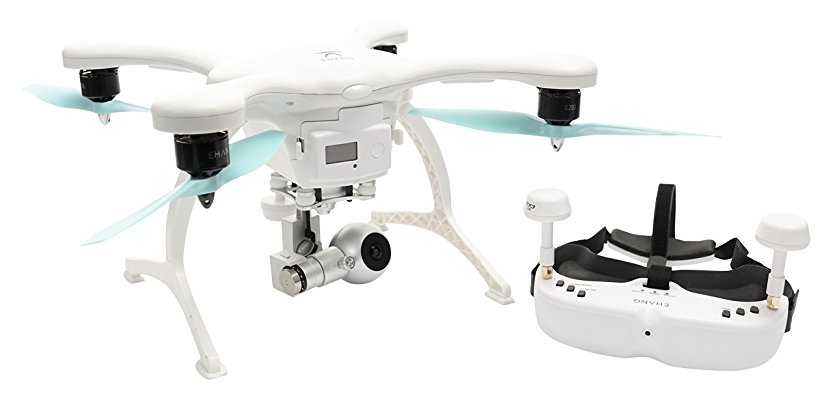 Ehang AVR-IOS-05-3 2.0 iOS Compatible GHOST DRONE VR, White/Blue
