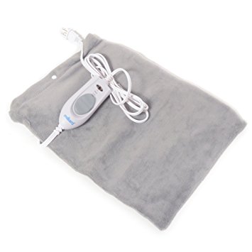 Milliard Electric Therapy Heating Pad for Fast Pain Relief - Gray - 15in x 12in