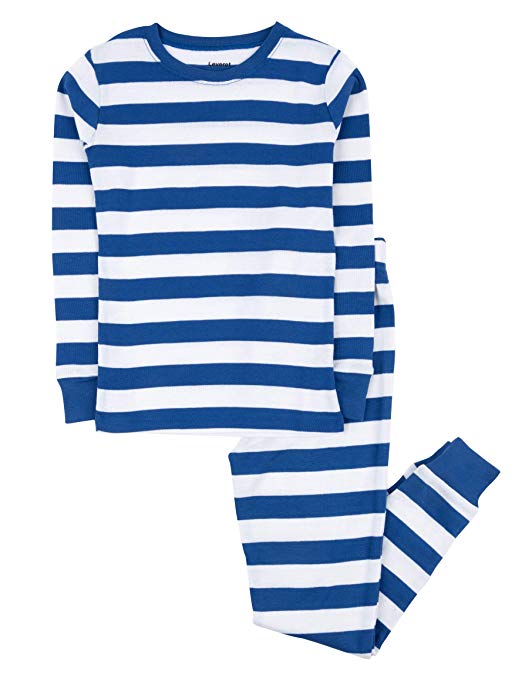 Leveret Striped Kids & Toddler Boys Pajamas 2 Piece Pjs Set 100% Cotton Sleepwear (Toddler-14 Years)