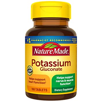 Nature Made Potassium Gluconate 550mg, 100 Tablets