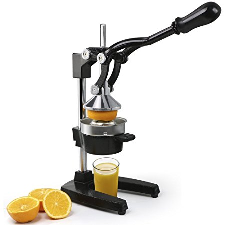 FCH® Manual juicer Home Use Stainless Steel & Cast Iron juicing machine-Orange Comercial Manual Citrus Juicers Juice Extractor-Fruit liquidizer & Ideal for Juicy Fruit liquidizer (Black Color)