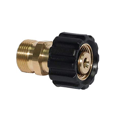 XZT 4500PSI Pressure Washer Accessories, Screw Nipple M22 male/14mm to M22 female/15mm couplings