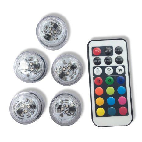 Qicai H Flameless LED Tea Lights, Multi Color Option Battery-Powered, Unscented Mini Tealight with Remote Control Flickering,Perfect for Weddings Christmas Thanksgiving Holiday Party Lighting,Set of 5