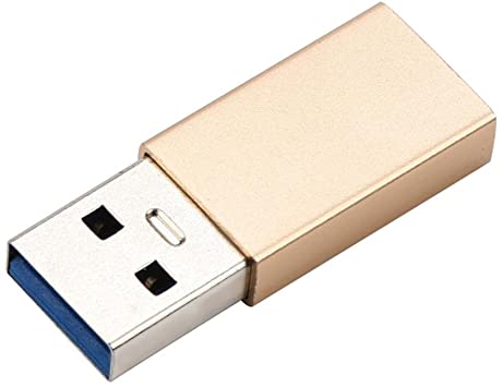 Chezaa Adapter,USB Type C Female to USB 3.0 Male Converter Adapter (Gold)