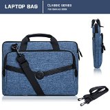 Surface Book2015 Case FYY Super Functional Series Premium Canvas Sleeve Bag with Practical Pockets for Surface Book2015 135 inch Navy