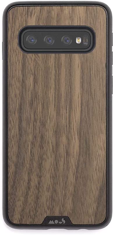 Mous - Protective Case for Samsung Galaxy S10 - Limitless 2.0 - Walnut - No Screen Protector