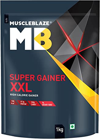 MuscleBlaze Super Mass Gainer XXL (Chocolate Bliss, 1 Kg / 2.2 lb)