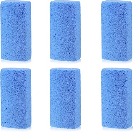 Mudder 6 Pieces Pet Hair Remover, 4 Inch Pet Hair Stone Pumice Pet Hair Rock for Laundry Furniture and Dog and Cat Hair Remover, Blue