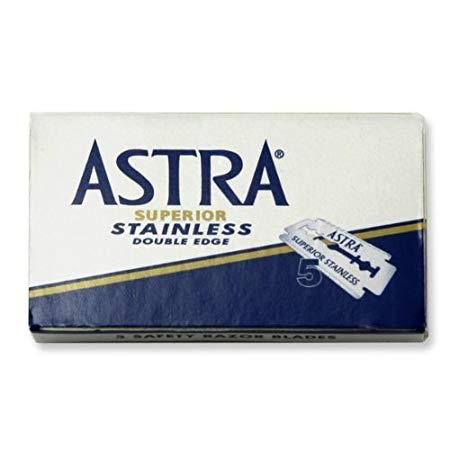 Astra Superior Stainless Double Edge Razor Blades - Pack of 100 Blades