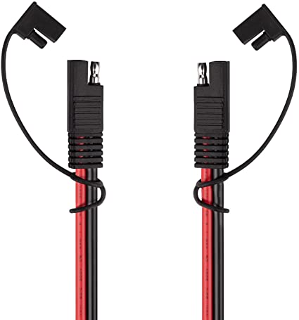 iGreely SAE Extension Cable 12AWG SAE Power Automotive Extension Cable SAE to SAE Quick Disconnect Wire Harness SAE Connector for Solar Panel Motorcycle Cars Tractor 12 AWG (6Ft)