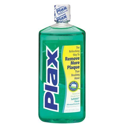 Plax Anti-Plaque Dental Rinse, Soft Mint - 24 Oz (Pack of 5)