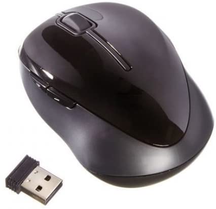 ONN Wireless Mouse - Powerful 2.4 GHz Wireless Connectivity - Black