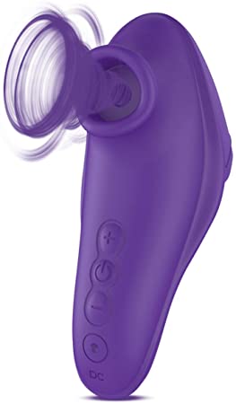 Clitoral Sucking Vibrator for Clit Nipple Stimulation with Finger Hood, 7 Suction Levels, Quiet Rechargeable Waterproof Clit Sucker Sex Toys for Women or Couples, Little Witch