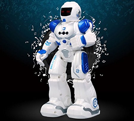 Hi-Tech Wireless Remote Control Robot Kids RC Robot Toy Senses Gesture, Sings, Dances, Talks, and Teaches Science