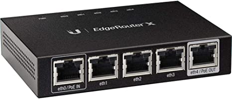 Ubiquiti EdgeRouter ER-X 5 Gigabit RJ45 ports, 1x24V Passive PoE Passthrough