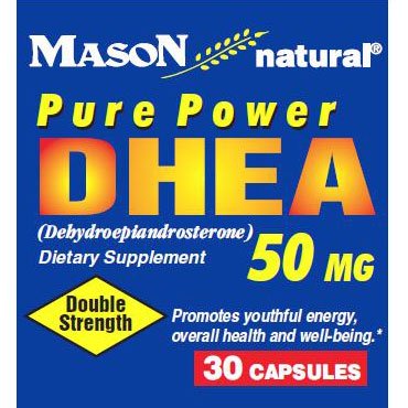 Mason Vitamins DHEA 50 mg Capsules, 30-Count