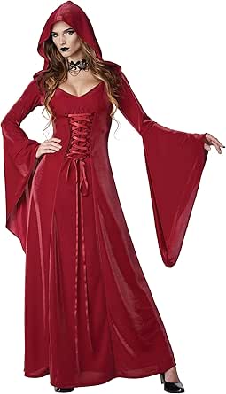 Women's Crimson Robe Adult Costume