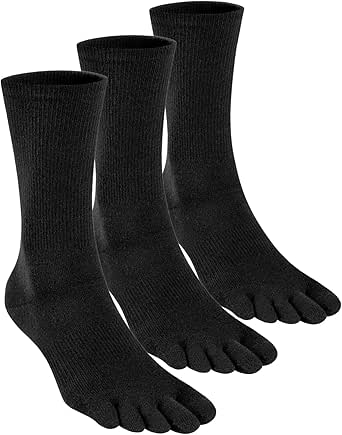 Coolmax Toe Socks for Women and Men No Show Low Cut High Performance 5 Finger Running Socks Athletic Wicking 3 Pack