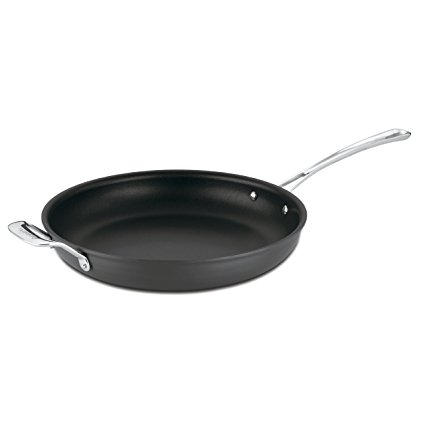 Cuisinart 6422-30H Contour Hard Anodized 12-Inch Open Skillet with Helper Handle