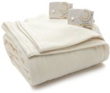 Biddeford Blankets Comfort Knit Heated Blanket Queen Natural
