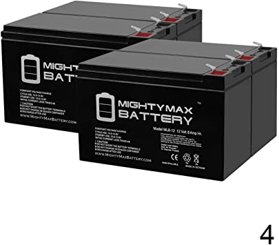 Mighty Max Battery 12V 8Ah SLA Battery Replacement for Opti-UPS TS2250B - 4 Pack Brand Product