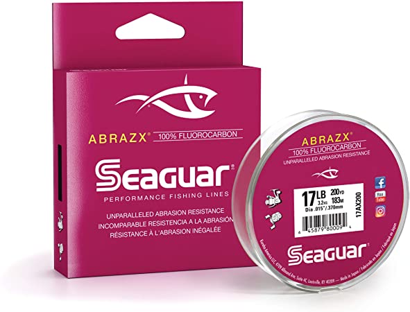Seaguar Abrazx 100% Fluorocarbon 200 Yard