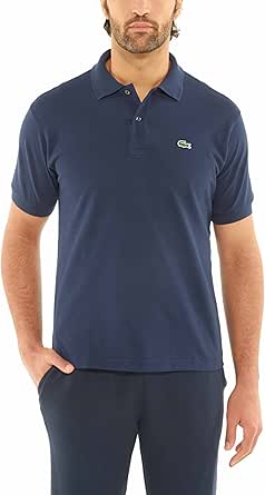 Lacoste Men's Short Sleeve Pima Jersey Interlock Regular Fit Polo Shirt