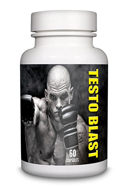 TESTO BLAST Testosterone Booster for Men - 60 Capsules - Extreme Muscle Growth & Strength - Boost Strength & Performance with Natural Answers - Increases Testosterone Levels, Muscle Growth & Healthy Libido - UK Manufactured