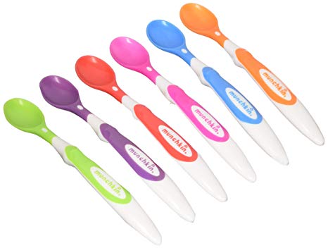 Munchkin 10062 Soft-Tip Infant Spoons 6 Count Assorted