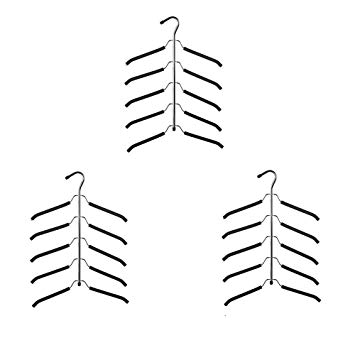 YUREN Friction Blouse Tree Hangers Coat Hangers Organizer -- 5 layers coats hanger (pack of 3)