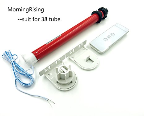 MorningRising 12V DIY Electric Roller Blind / Shade Tubular 25mm Motor Kit & Remote Controller