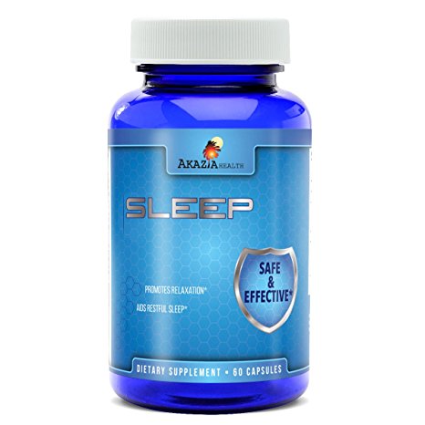 Natural Sleep Aid for Adults/non-habit Forming Deep Sleeping Pills Magnesium Supplement with Valerian Root, Hops Flower, Chamomile, GABA, Melatonin Best Restful Sleep Fast Support Remedy