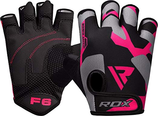RDX Women Weight Lifting Gloves for Gym Workout - Breathable Ladies Gloves with Anti Slip Palm Protection - Great for Fitness, Bodybuilding, Powerlifting, Strength Training, Cycling & Exercise